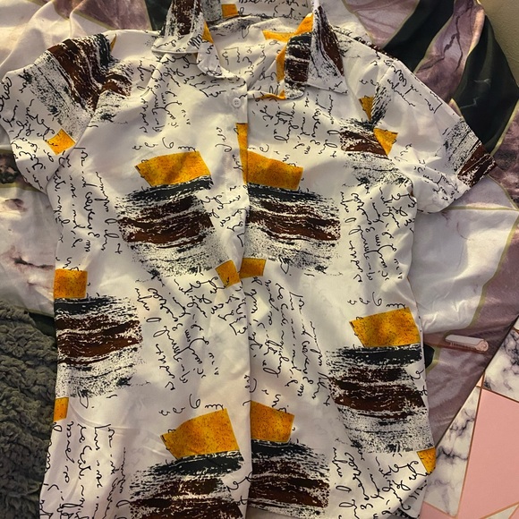 Graphic Button Down - Picture 1 of 2